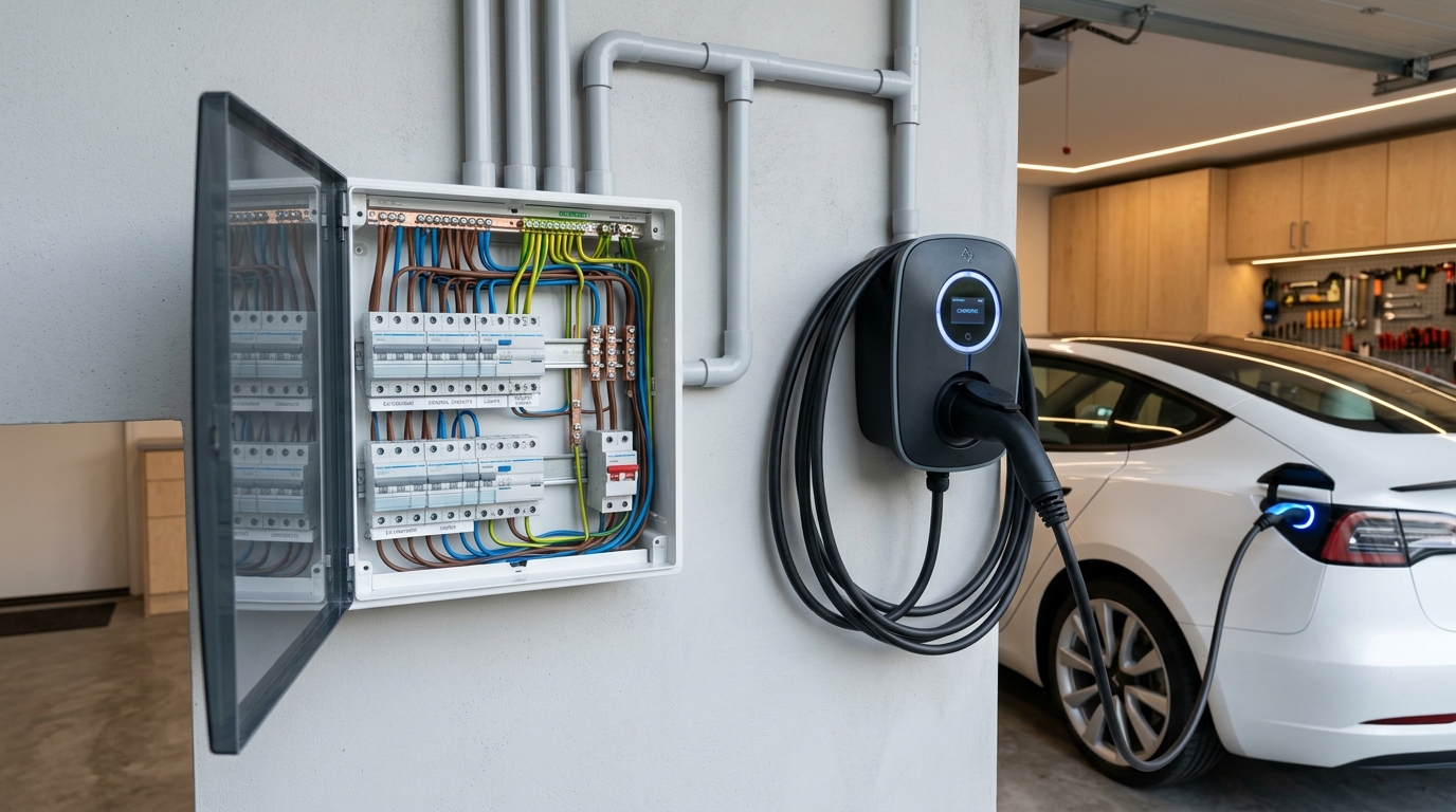 Tableros Eléctricos y Cargador de Auto Eléctrico Wallbox